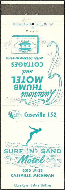 Sunset Bay Resort (Surf & Sand Beach Motel) - Matchbook (newer photo)